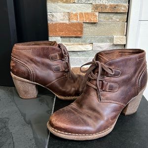 Genuine Leather women’s Clark’s Heeled Bootie